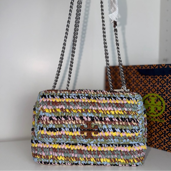 NWT Tory Burch Willa Raffia Small Shoulder Bag - Picture 3 of 16